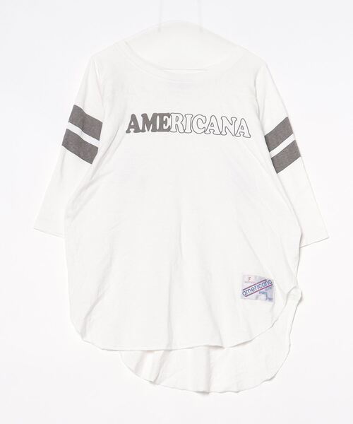 アメリカーナ　Americana　　七分袖　スエット アメリカーナ Americana 七分袖 スエット Americana/アメリカーナ] 7分