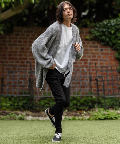 CAMBIO（カンビオ） ニットカーディガン L ブラック メンズ : ZOZOTOWN