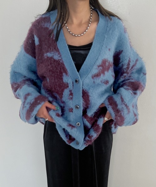 「JEANASIS」 ニットカーディガン FREE ベージュ レディース_画像4