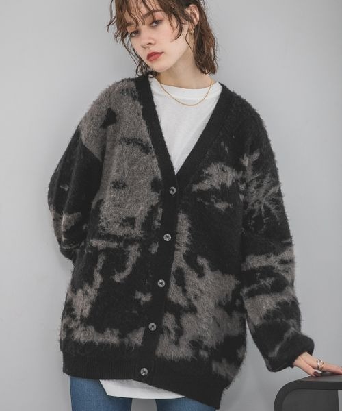 「JEANASIS」 ニットカーディガン FREE ベージュ レディース_画像8