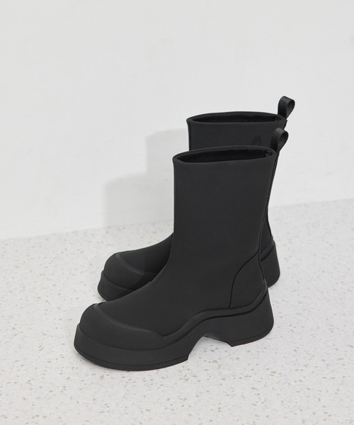 「ADAM ET ROPE'」 ショートブーツ 23.0cm ブラック レディース_画像6