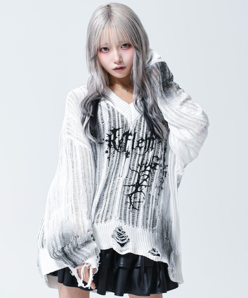 REFLEM（レフレム） ニット セーター 「REFLEM/レフレム」顔料加工