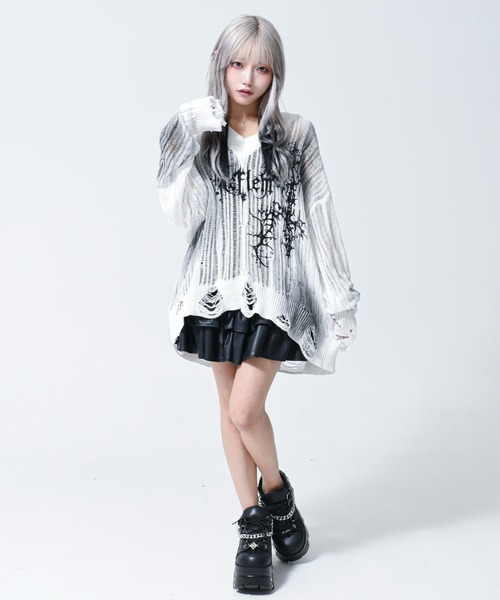 REFLEM（レフレム） ニット セーター 「REFLEM/レフレム」顔料加工