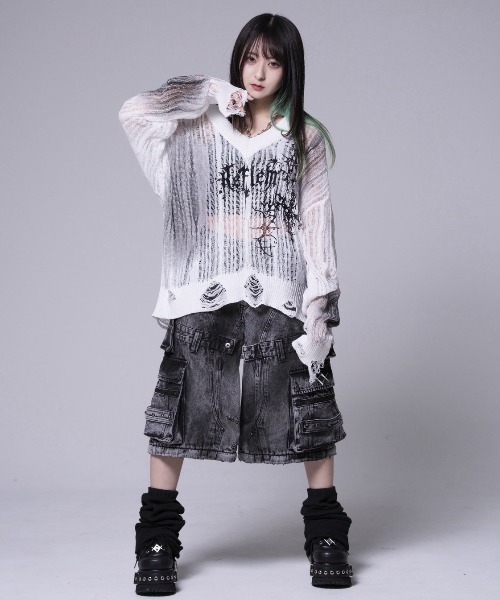 REFLEM（レフレム） ニット セーター 「REFLEM/レフレム」顔料加工