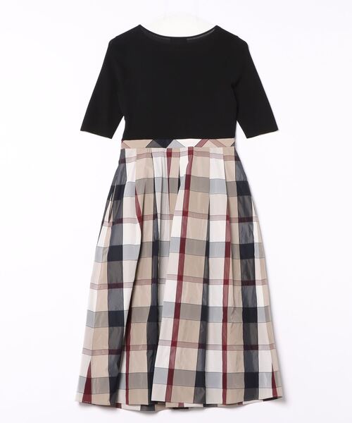 新品タグ付き✨ブルーレーベルクレストブリッジ ドッキングワンピース レース 36 BLUE LABEL CRESTBRIDGE（ブルーレーベルクレストブリッジ