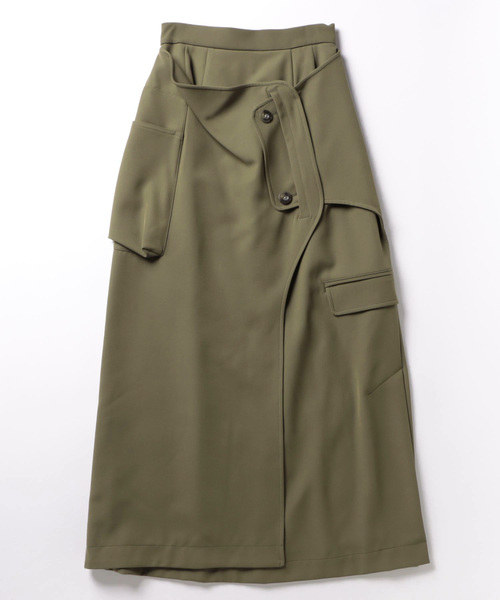 UN3D.（アンスリード） スカート 36 カーキ レディース : ZOZOTOWN