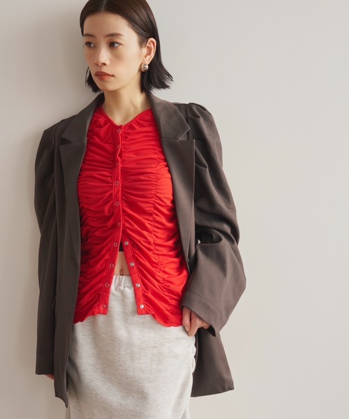 AIC. カーディガン シャーリングシアーカーディガン レディース
