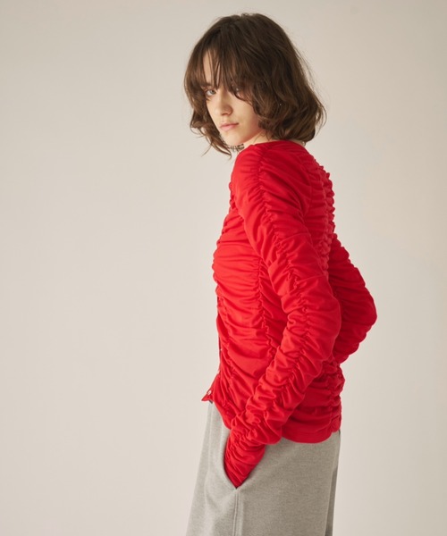 AIC. カーディガン シャーリングシアーカーディガン レディース