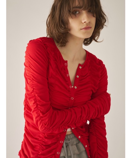 AIC. カーディガン シャーリングシアーカーディガン レディース