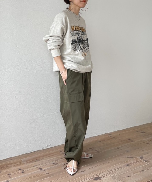 「wee9s」 スウェットカットソー FREE グレー レディース_画像5