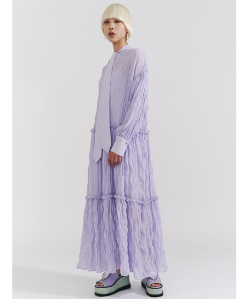 「PAMEO POSE」 長袖ワンピース SMALL パープル レディース_画像8