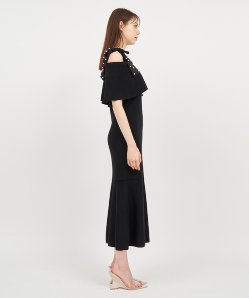 「ROYAL PARTY」 キャミソールワンピース SHORT グレー レディース_画像5