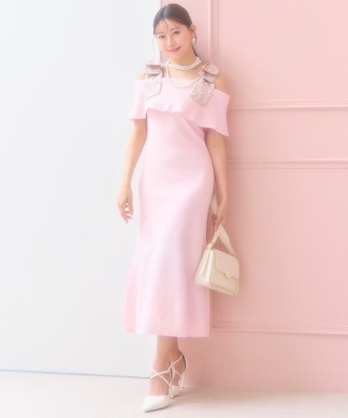 「ROYAL PARTY」 キャミソールワンピース SHORT グレー レディース_画像7