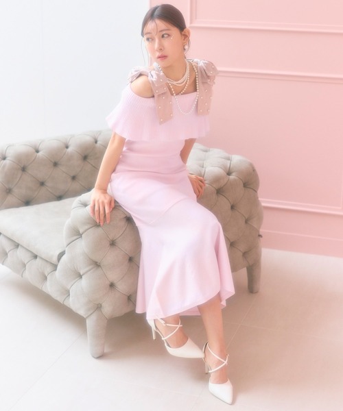 「ROYAL PARTY」 キャミソールワンピース SHORT グレー レディース_画像9