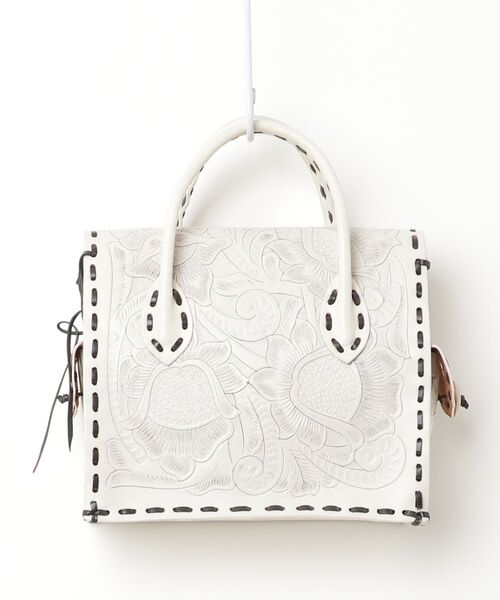 CARVING TRIBES ハンドバッグ - ホワイト レディース : ZOZOTOWN Yahoo