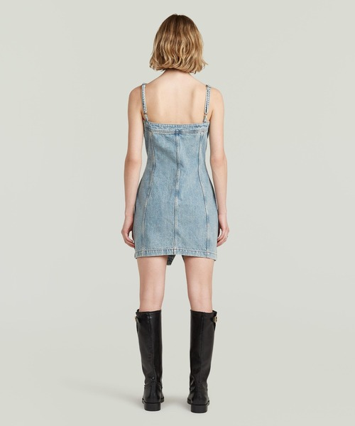 G-STAR RAW ワンピース Kick Bustier Dress/デニムビスチェワンピース