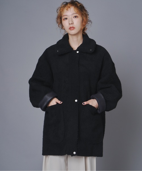 terrace ムートンコート ボアコート リバーシブルヴィンテージ加工  