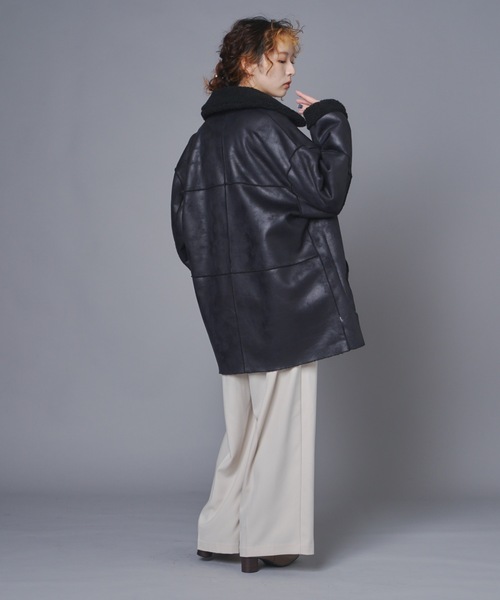 terrace ムートンコート ボアコート リバーシブルヴィンテージ加工