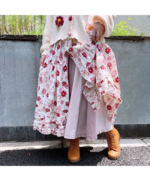 PINK HOUSE（ピンクハウス） 7分袖ワンピース - ピンク レディース