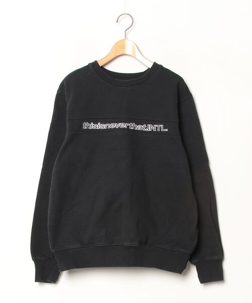 thisisneverthat ブラック スウェット M thisisneverthat(ディスイズ 