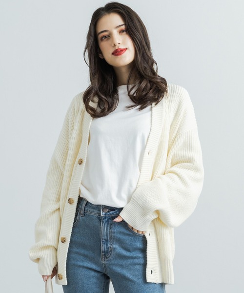 「Rocky Monroe」 ニットカーディガン L グリーン メンズ_画像6