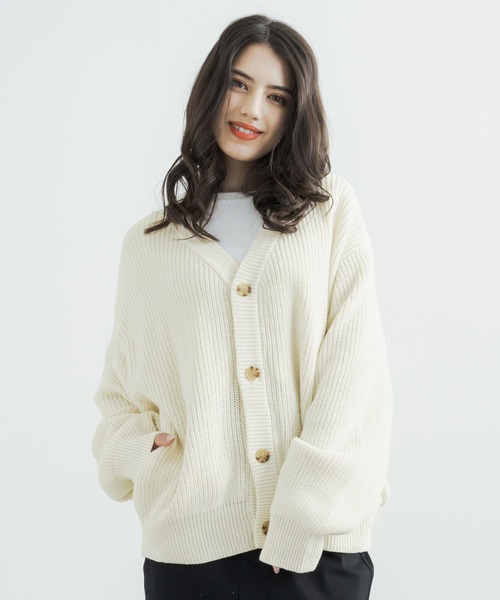 「Rocky Monroe」 ニットカーディガン L グリーン メンズ_画像7