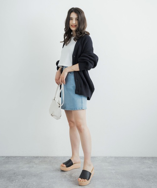 「Rocky Monroe」 ニットカーディガン L グリーン メンズ_画像8