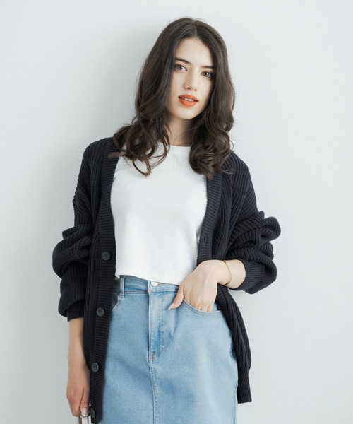 「Rocky Monroe」 ニットカーディガン L グリーン メンズ_画像9