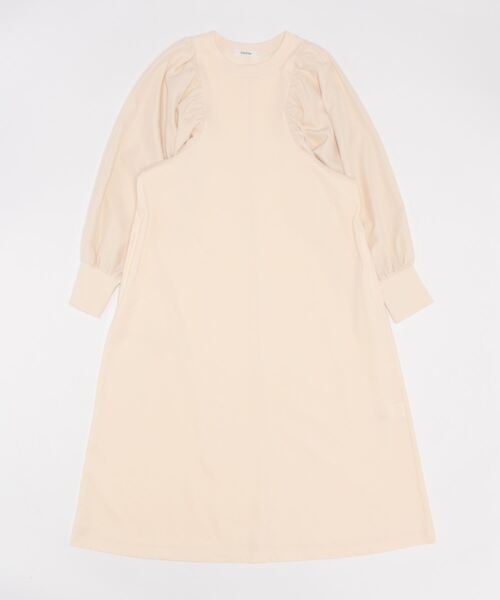 「DouDou」 長袖ワンピース FREE アイボリー レディース_画像5