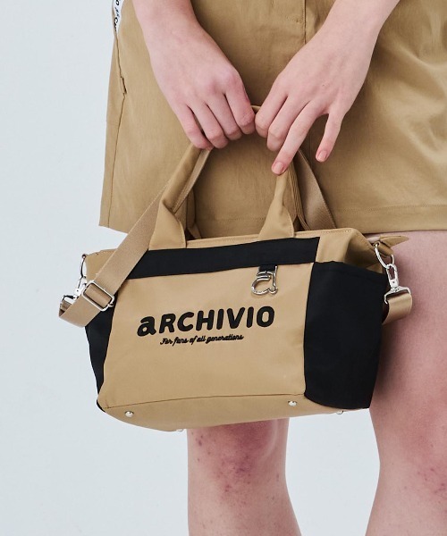 archivio（アルチビオ） ゴルフ 「LADIES」ロゴ刺繍配色カートバッグ