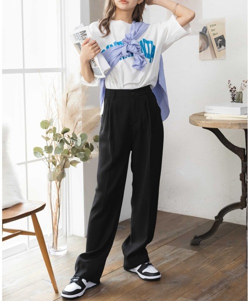 「COCOMOMO」 スラックス L ピンク レディース_画像3