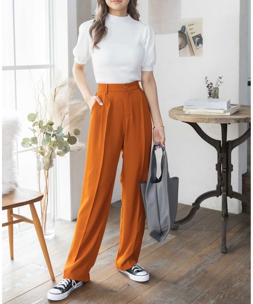 「COCOMOMO」 スラックス L ピンク レディース_画像4