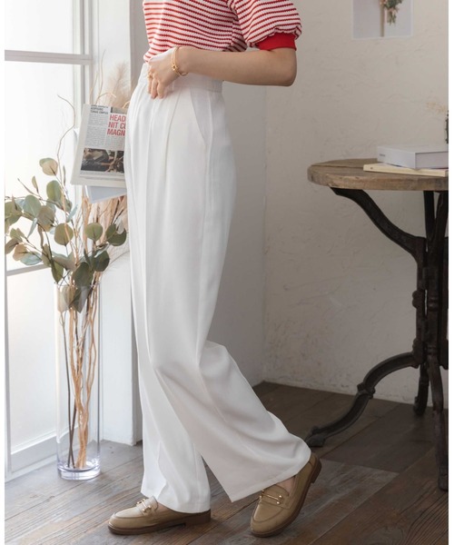 「COCOMOMO」 スラックス L ピンク レディース_画像9