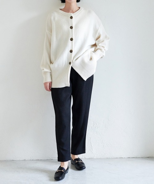 「for/c」 ニットカーディガン M グレー レディース_画像7