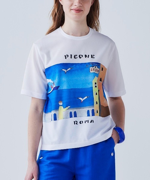 STUDIO PICONE（スタジオピッコーネ） tシャツ 絵画風イラストプル