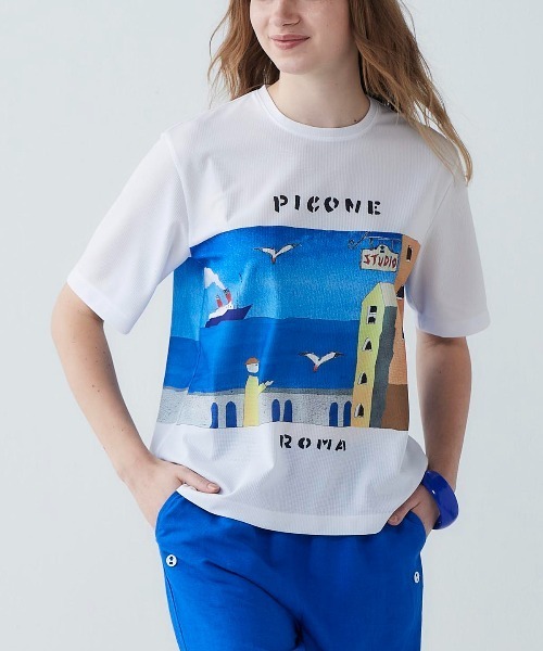 sen　PICONE ピッコーネ　半袖Tシャツ STUDIO PICONE（スタジオピッコーネ） tシャツ 半袖 絵画風イラスト