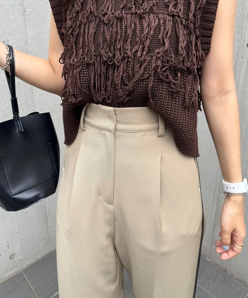 「ISOOK」 スラックス FREE ブラック レディース_画像2