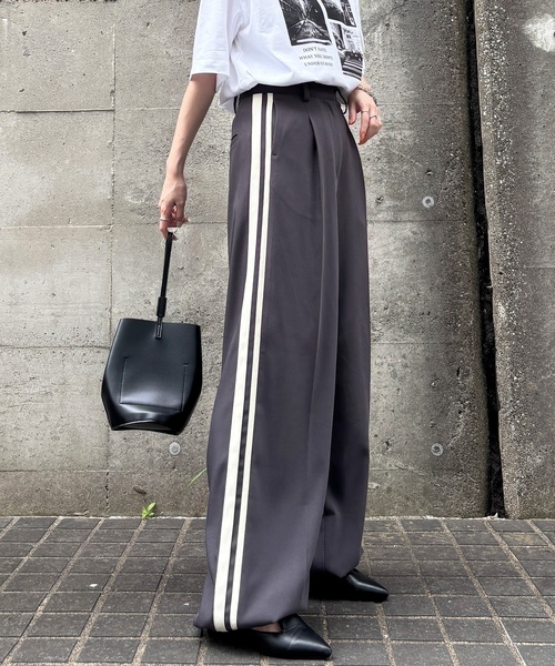 「ISOOK」 スラックス FREE ブラック レディース_画像3