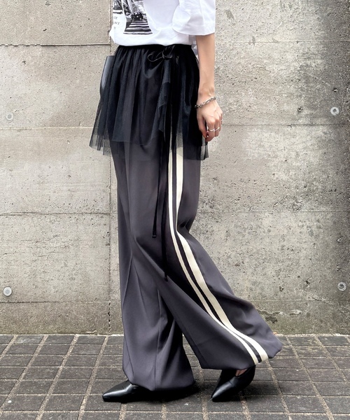 「ISOOK」 スラックス FREE ブラック レディース_画像4