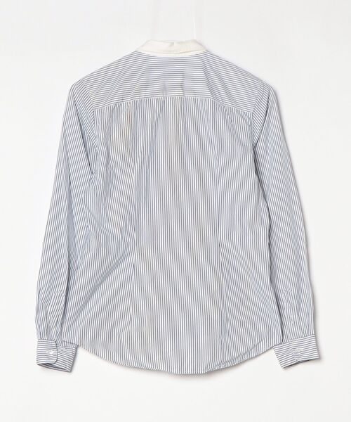 「Bagutta」 ストライプ柄長袖シャツ 40 ブルー レディース_画像2