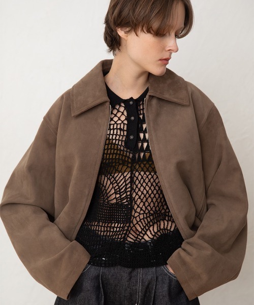 leinwandeブルゾン leinwande（ラインヴァンド） ブルゾン アウター Suede Leather Jacket