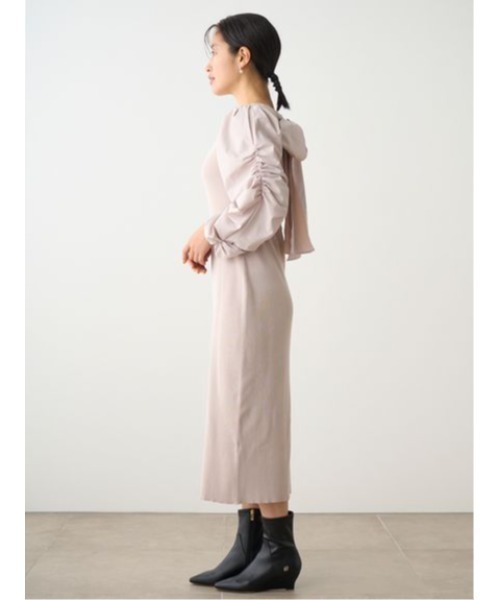 「CELFORD」 ニットワンピース 38 ベージュ レディース_画像6