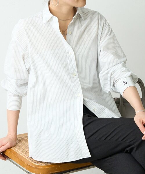未使用品　BEARDSLEY　コットン　ブラウス BEARDSLEY（ビアズリー） ブラウス シャツ コットンウォッシュシャツ