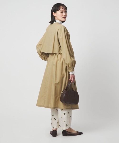 【未使用】green label relaxing ギャザー ドロスト コート UNITED ARROWS green label relaxing｜ギャザー ドロスト コート 撥水