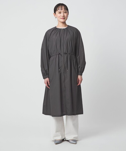 【未使用】green label relaxing ギャザー ドロスト コート UNITED ARROWS green label relaxing｜ギャザー ドロスト コート 撥水