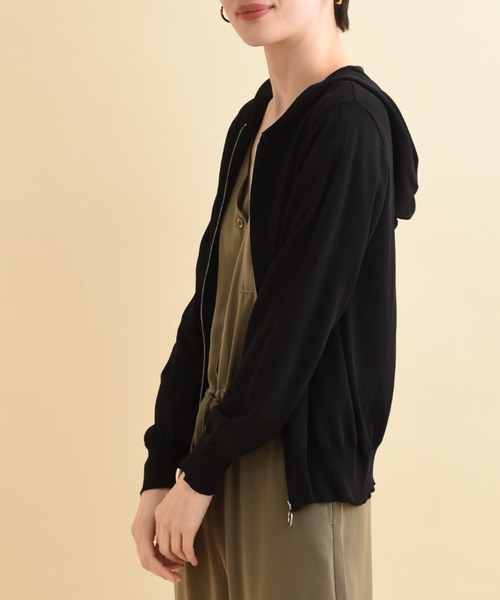 「actuel」 「INTERPLANET」ジップアップパーカー FREE グリーン レディース_画像3