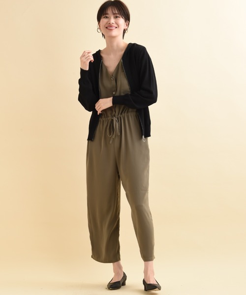 「actuel」 「INTERPLANET」ジップアップパーカー FREE グリーン レディース_画像5