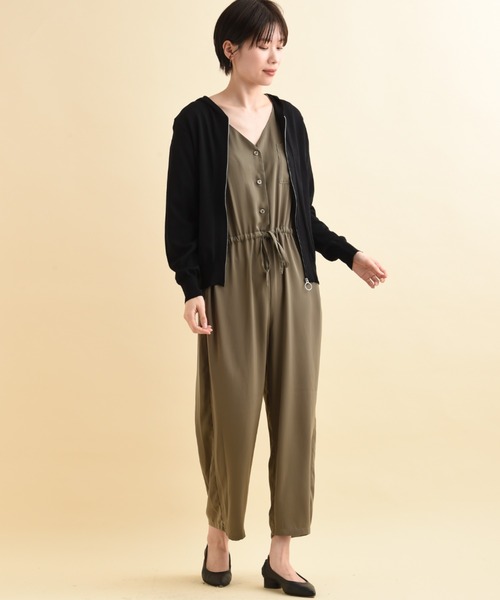 「actuel」 「INTERPLANET」ジップアップパーカー FREE グリーン レディース_画像6