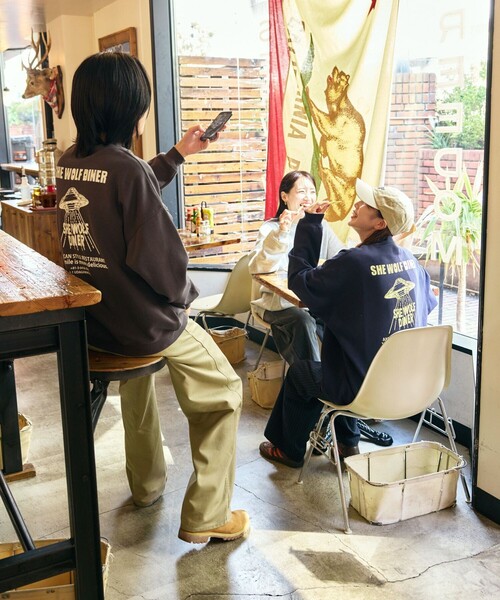 「FREAK'S STORE」 スウェットカットソー SMALL ブラック メンズ_画像3