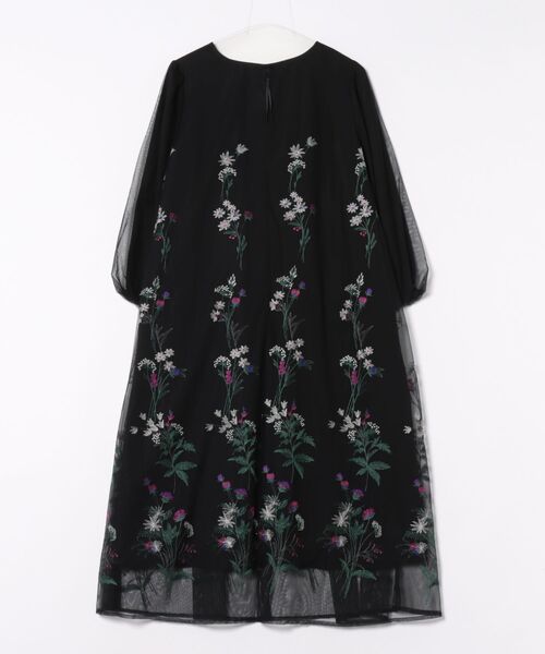 「Rose Tiara」 長袖ワンピース 46 ブラック レディース_画像2